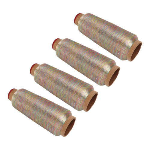 4 piezas de hilo de costura multicolor de poliéster 3000 yardas