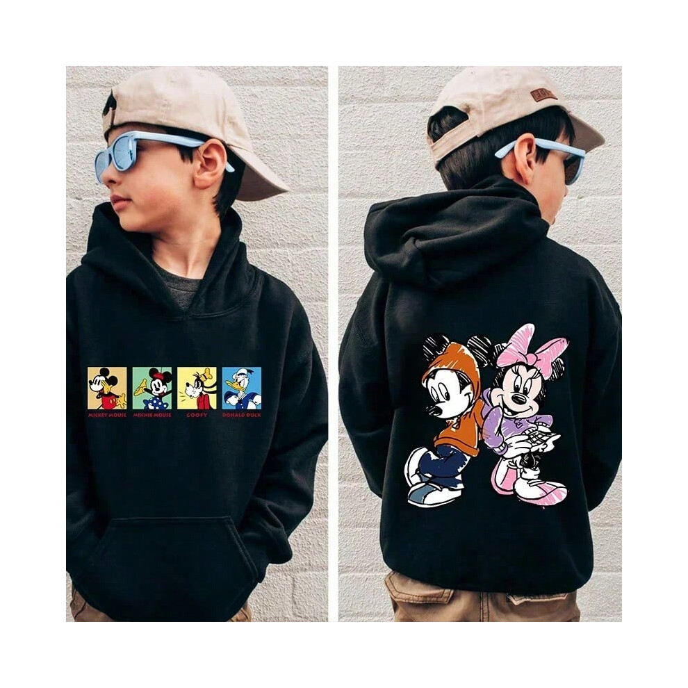 (21, 140) Disney Mickey Mouse Minnie Mouse printed children's clothing kids Unisex Cute hoodie Fashion sweatshirt for boys and girls Wear-image-OPC-PJMG89F-NEW