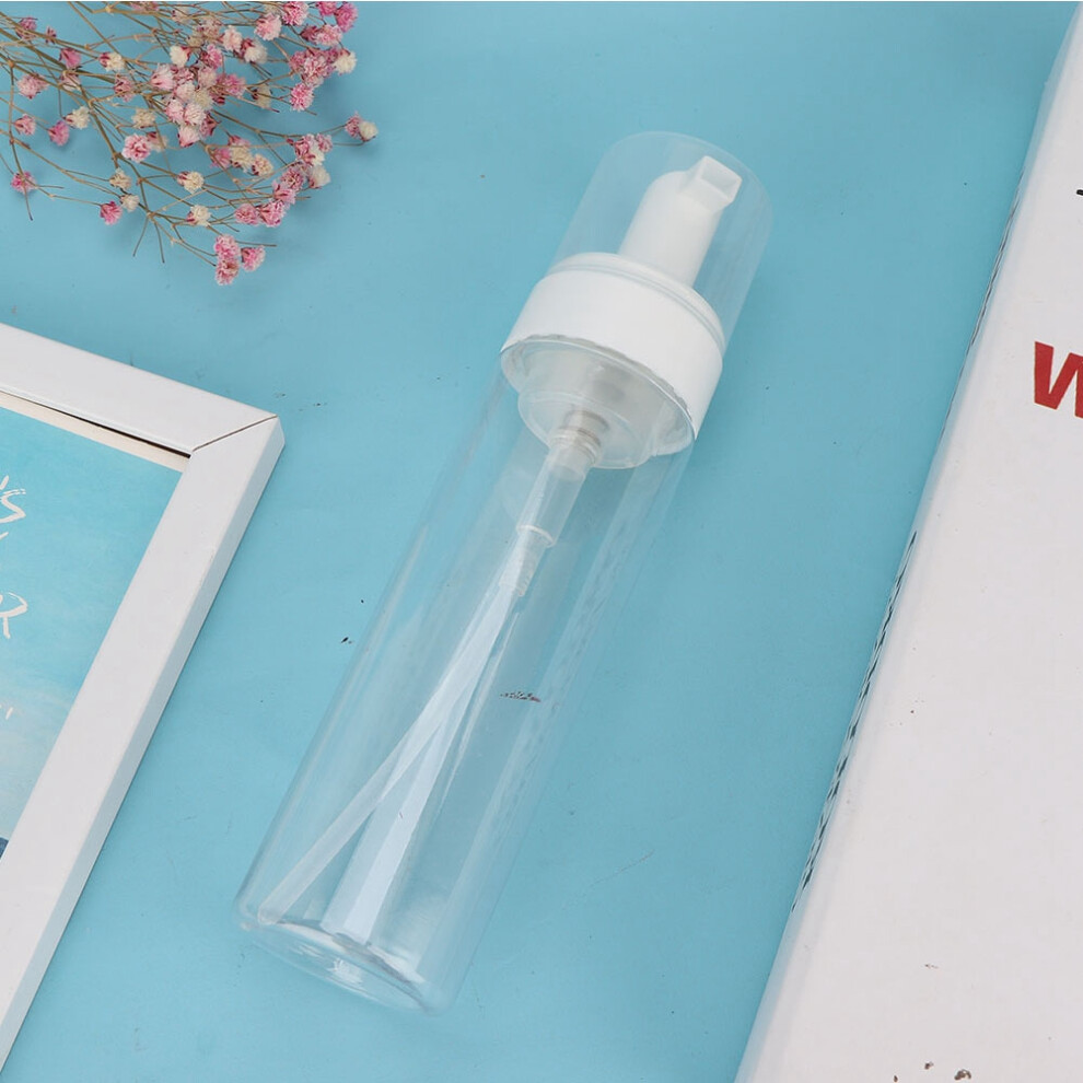 200ML Cyanophyta Green Algae Foaming Soap Dispenser, Durable 20cm (Transparent/Blue)