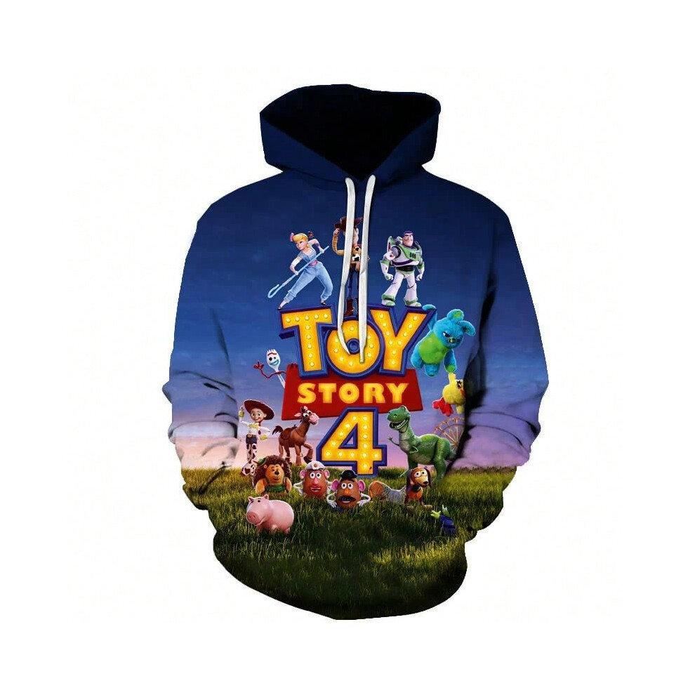 (WDHP0726055, 160) Toy Story 4 Boys And Girls Hoodies Clothes Winter Spring Sweatshirts Children's Long Sleeve Cartoon Casual Hooded Tops Clothing-image-OPC-PJMG9PW-NEW