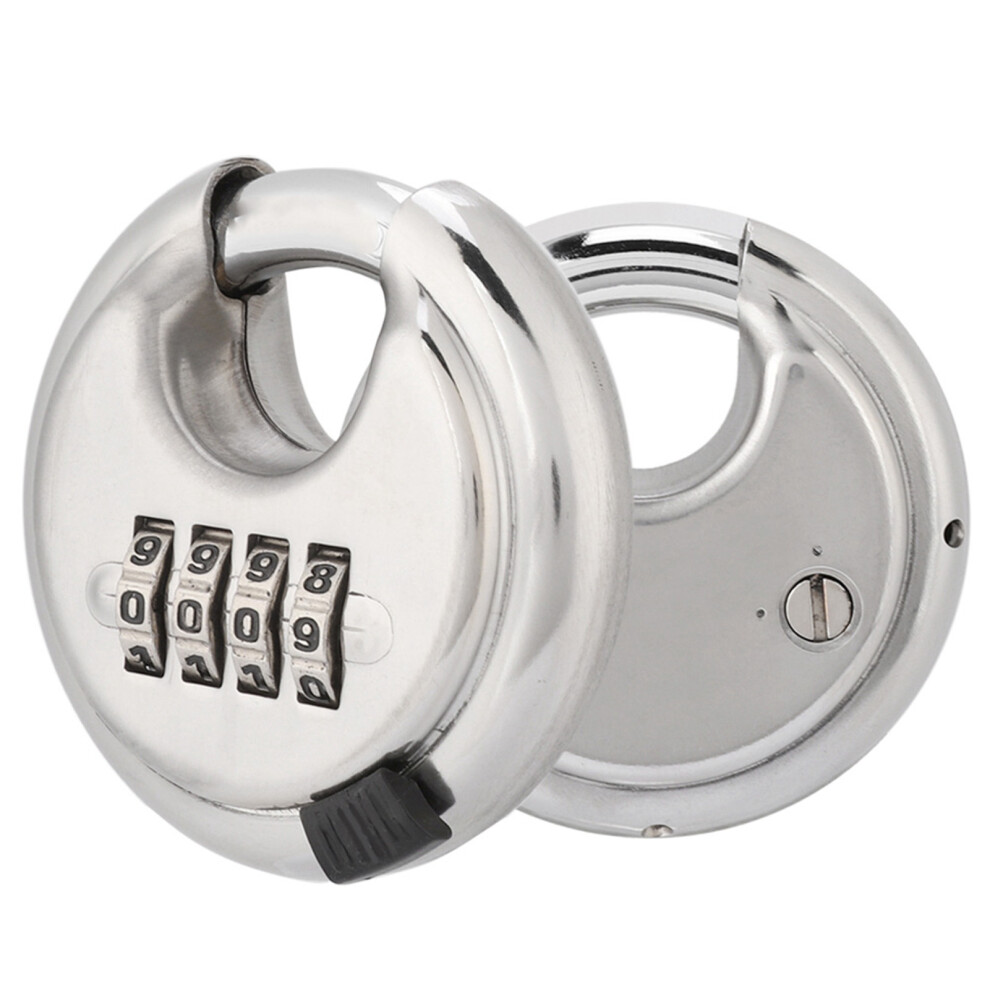 Heavy Duty Stainless Steel Round Padlock 70Mm With 9.5Mm Key For Outdoor Use 4621341303221