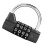 Secure 4-Digit Combination Lock for Suitcases & Lockers, Black 9