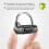 Secure 4-Digit Combination Lock for Suitcases & Lockers, Black 4