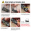 Secure 4-Digit Combination Lock for Suitcases & Lockers, Black 6