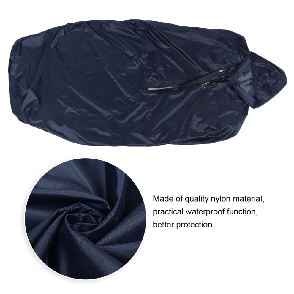 Soft Wheelchair Raincoat with Elastic Cuffs & Hood - Waterproof Nylon