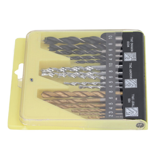 16Pcs Drill Bit Twist Drill Bit Masonry Drill Bit 1