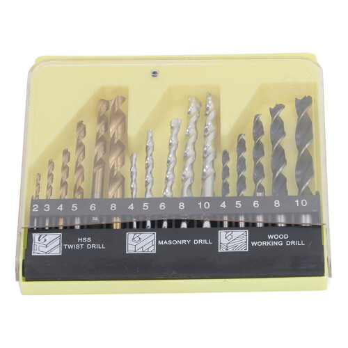 16Pcs Drill Bit Twist Drill Bit Masonry Drill Bit 2