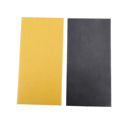 Plastic Beekeeping Frame with Comb Foundation Black, 42.5x21.3cm