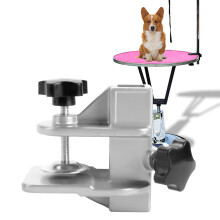 Aluminium Alloy Pet Grooming Table Clamp - 20*20mm Silver Fixation Clip