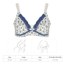Breastfeeding Maternity Bra Cotton Blue 40/90 for Pregnant Women Pre Opening