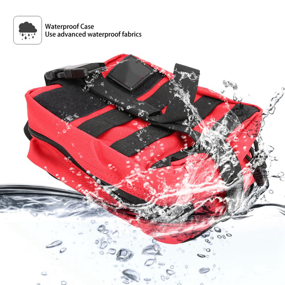 Red Molle First Aid Supplies Kit 900D Waterproof Medicine Storage Bag