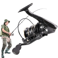 Fishing Spin Reel 5.2:1 High Ratio Metal Body Smooth Quiet Baitcasting Tool Durable Gear for Travel and Friends
