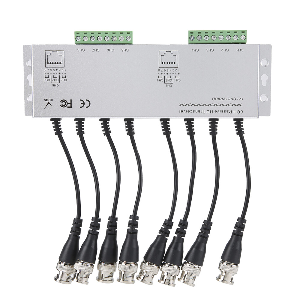8Ch Hd Bnc To Utp Video Balun For Cctv Camera System 4111341308161