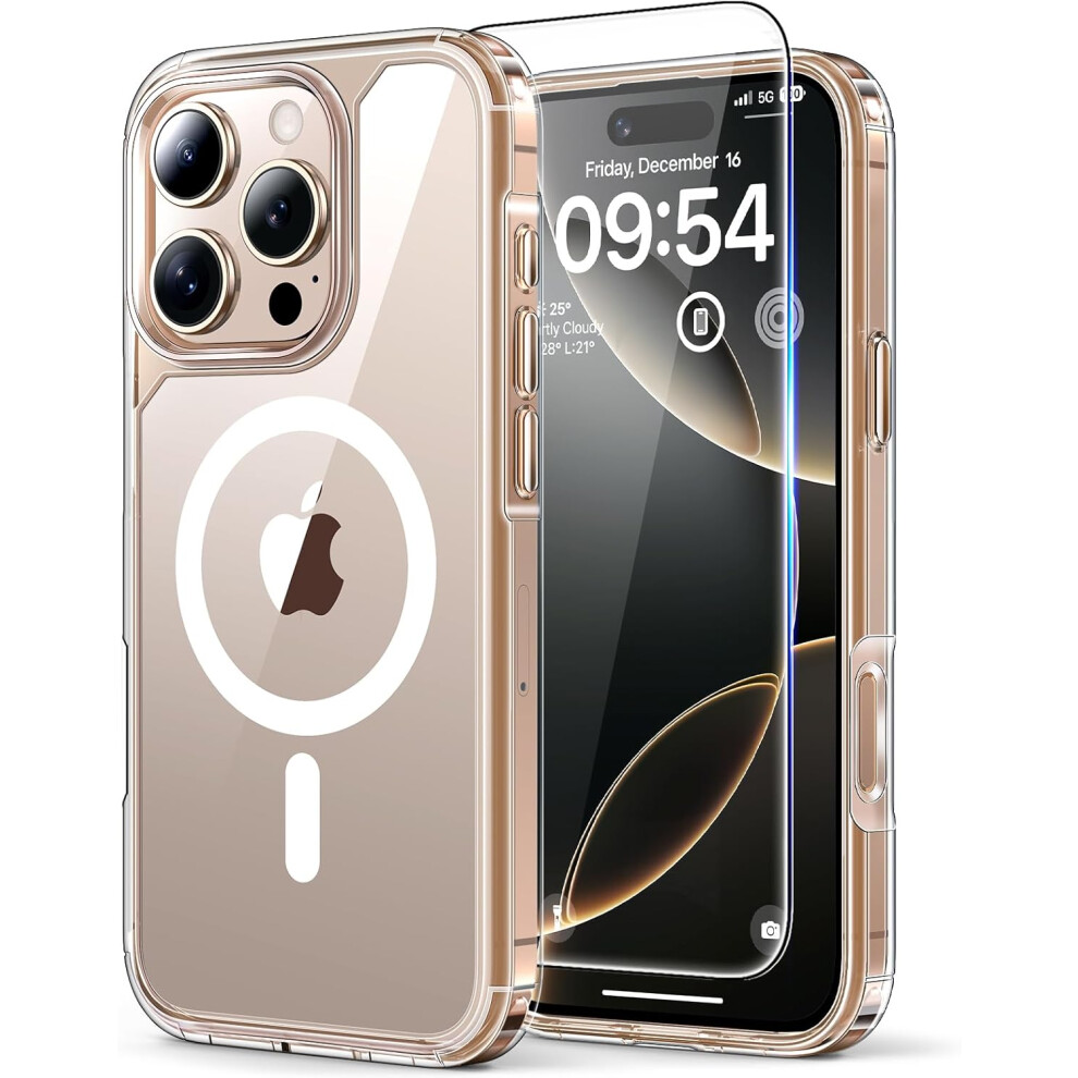 (For Iphone 13 6.1", C-Magnetic Clear) For Iphone 17 Case, [Not-Yellowing] With Hd Screen Protector, [15 Ft Grade Protection] Military-Grade Protectio Multicoloured 4406703560470