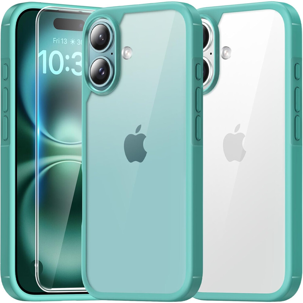 (For Iphone 13 Pro 6.1", B-Green) For Iphone 17 Case, [Not-Yellowing] With Hd Screen Protector, [15 Ft Grade Protection] Military-Grade Protection Sho Multicoloured 4406703560647