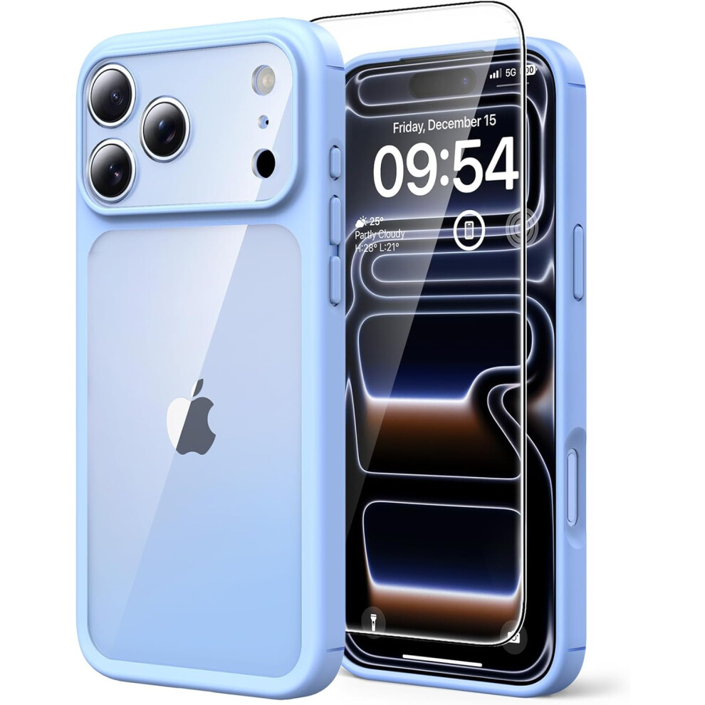 (For Iphone 15 6.1", Blue) For Iphone 17 Case, [Not-Yellowing] With Hd Screen Protector, [15 Ft Grade Protection] Military-Grade Protection Shockproof Multicoloured 4406703562177