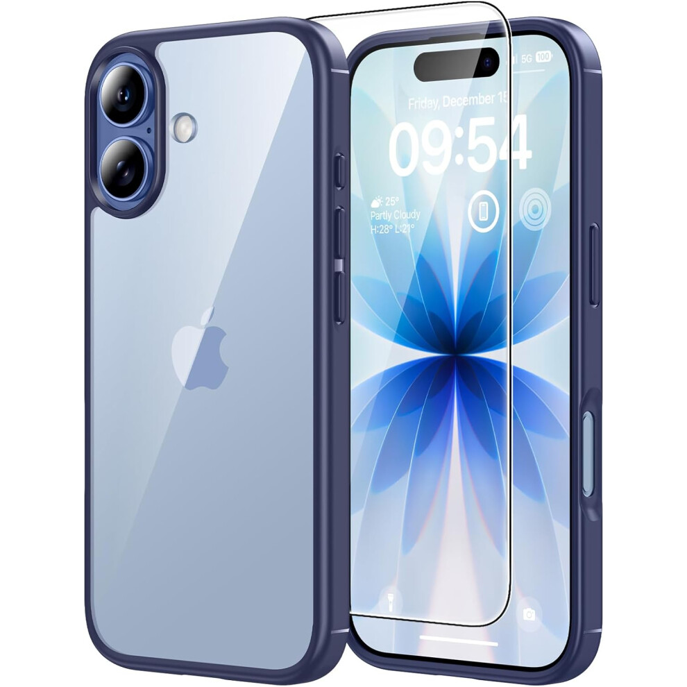 (For Iphone 15 Pro 6.1", B-Blue) For Iphone 17 Case, [Not-Yellowing] With Hd Screen Protector, [15 Ft Grade Protection] Military-Grade Protection Shoc Multicoloured 4406703562610