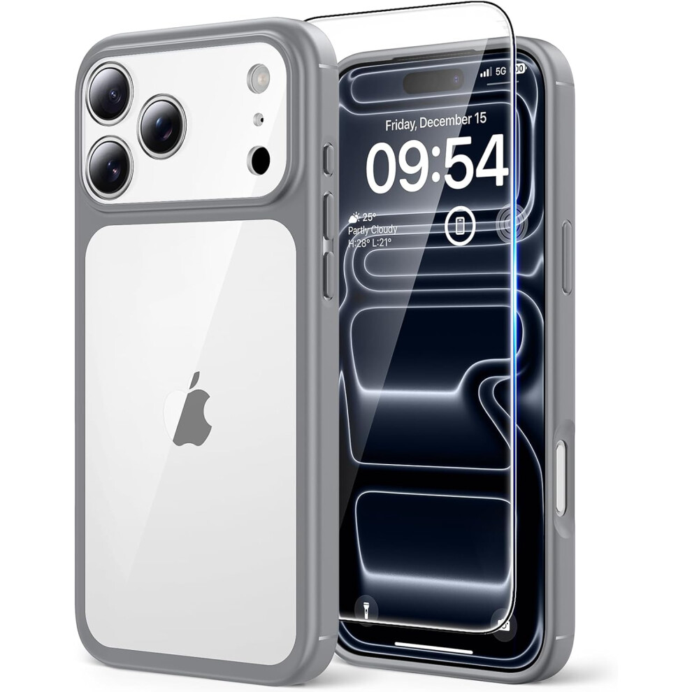 (For Iphone 16E 6.1", B-Grey) For Iphone 17 Case, [Not-Yellowing] With Hd Screen Protector, [15 Ft Grade Protection] Military-Grade Protection Shockpr Multicoloured 4406703564157