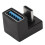 2x USB-C U-Form-Adapter 5 Gbps 180 USB-F zu USB-C M 10