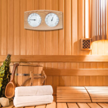 Cedar Wood 2-in-1 Thermo Hygrometer, 10-120C, 0-100% Humidity