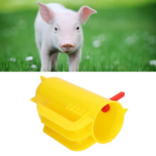 Lamm-Milchflasche 800ML Skala Genau Quantitativer Kleintier-Kalb-Ziege-Nuckel-Nahrungsflasche mit Handgriff Gelb