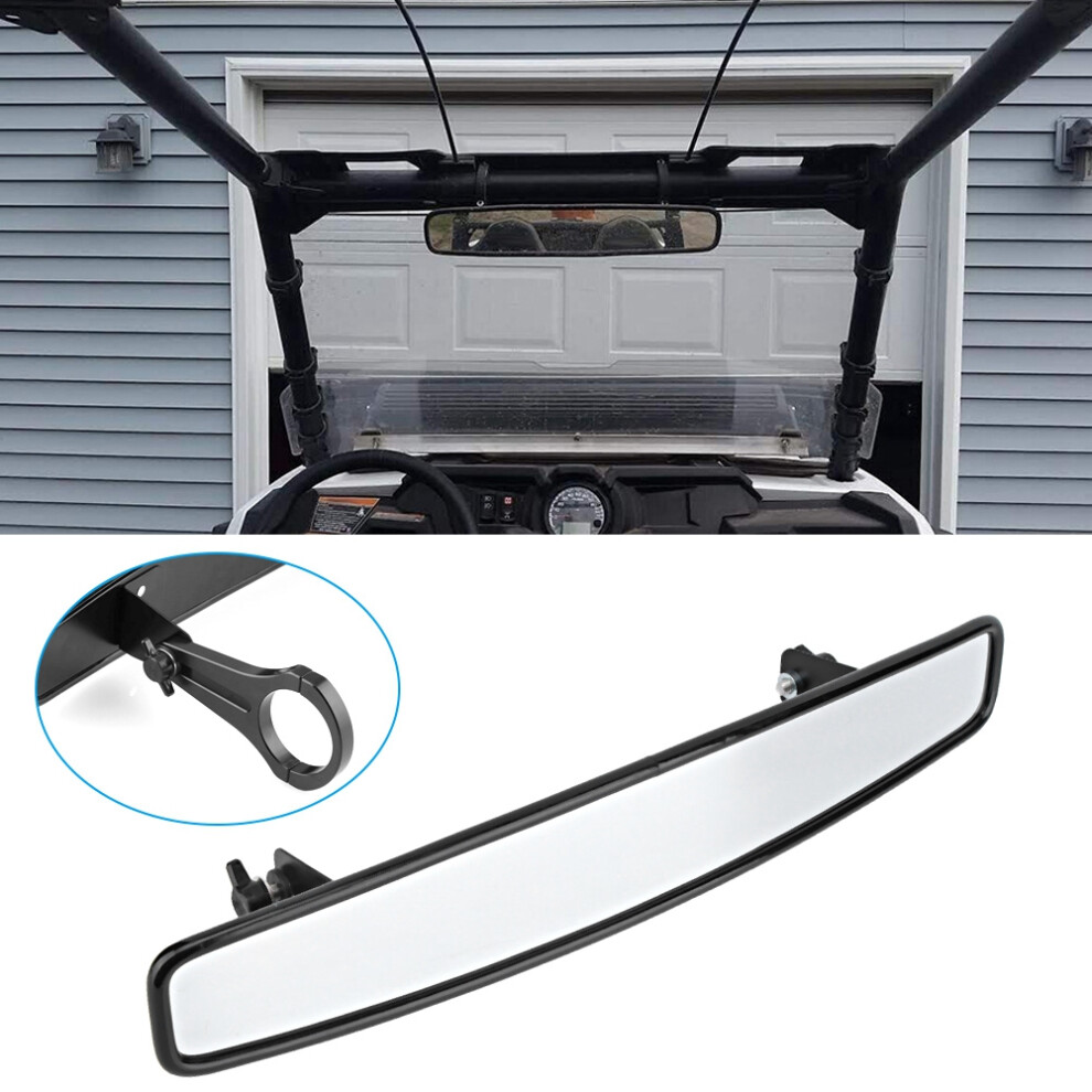 Wide Rear View Utv Race Mirror 1.75In Clamp Convex Glass Safety 4191341316403