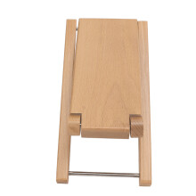 Gitarren-Fußstütze Robustes Holz Eleganter Stil 3 verstellbare Höhenfaltung Gitarren-Fußhocker für Gitarristen Performance Buche