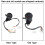 Shockproof.12V Dual Odometer Speedometer Kit with LED for Motorbikes 5