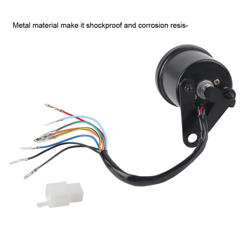 Shockproof.12V Dual Odometer Speedometer Kit with LED for Motorbikes 2