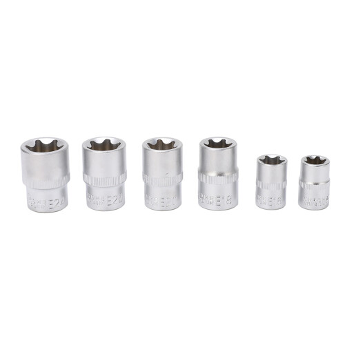 14Pcs E Type Torx Star Bit Socket Set 1/4" 3/8" 1/2" Drive 2