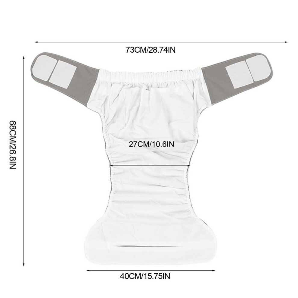 Washable Cloth Diapers for Elderly No Leakage Hook and Loop Closure