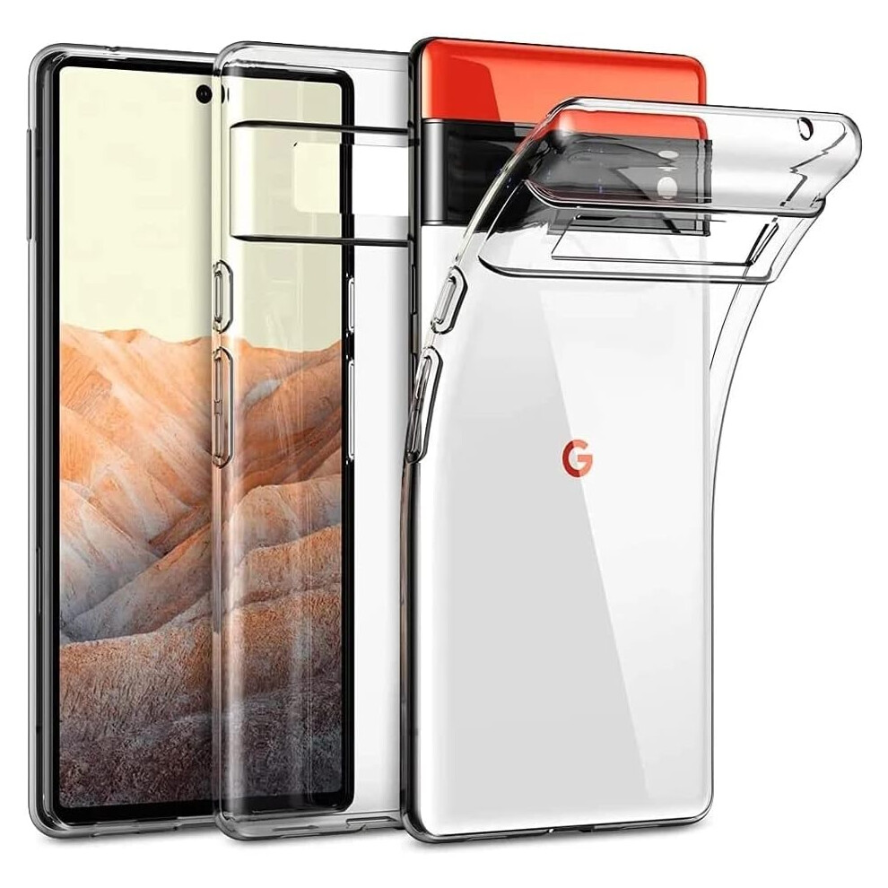 (Google Pixel 6A) Oprimio Crystal Clear Case For Samsung A13, Silicone Case, 100% Transparent, German Material, Ultra Thin, Clear Mobile Phone Case Fo Multicoloured 4160121647051