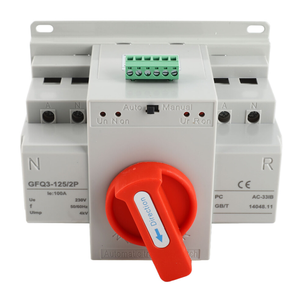 Double Power Automatic Transfer Switch AC230V 100A