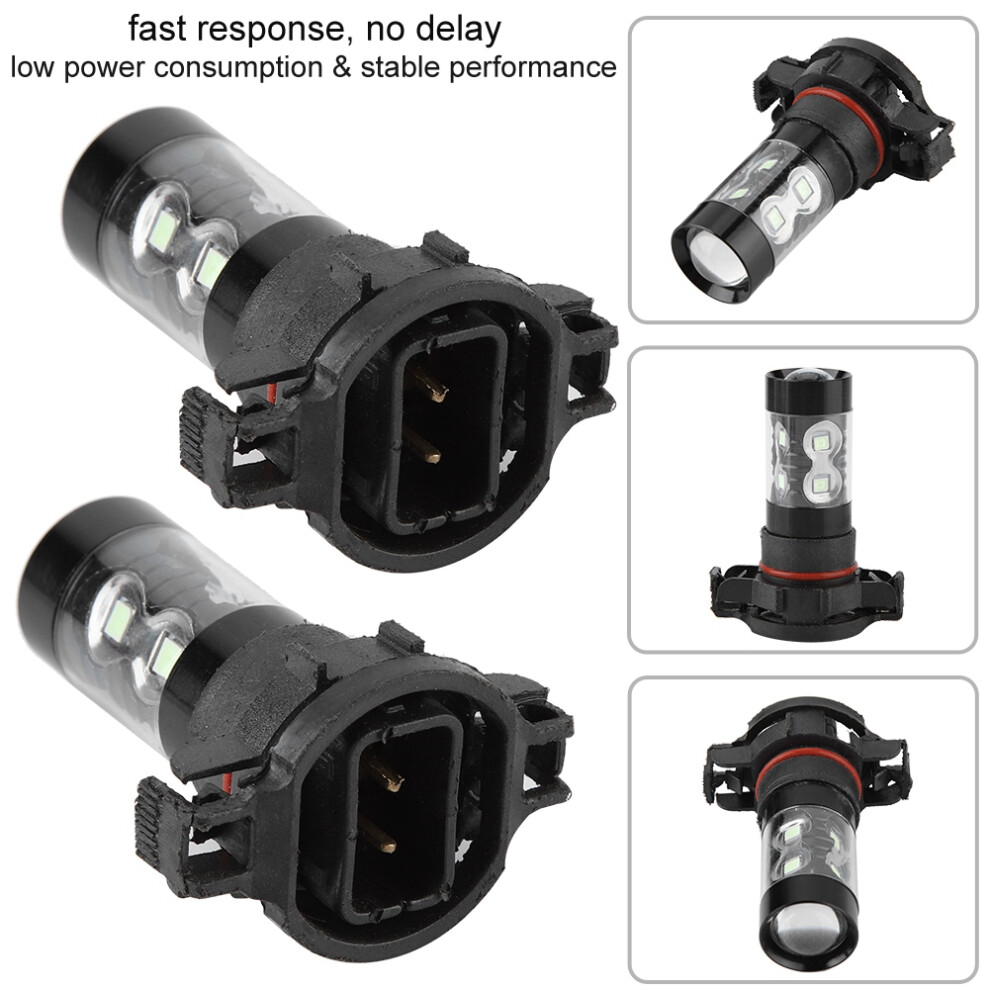 Ice Blue 100W 2pcs H16 5202 20LED 8000K Car Fog Headlight Kit