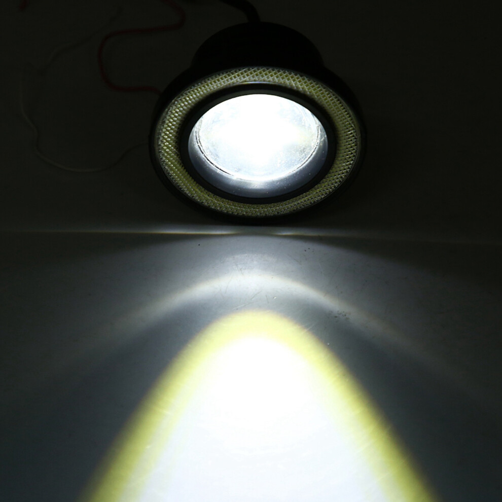 Universal 2Pcs 10W Led Cob Angel Eyes Day Running Car Fog Lamp 3.0In Light 8011341325471