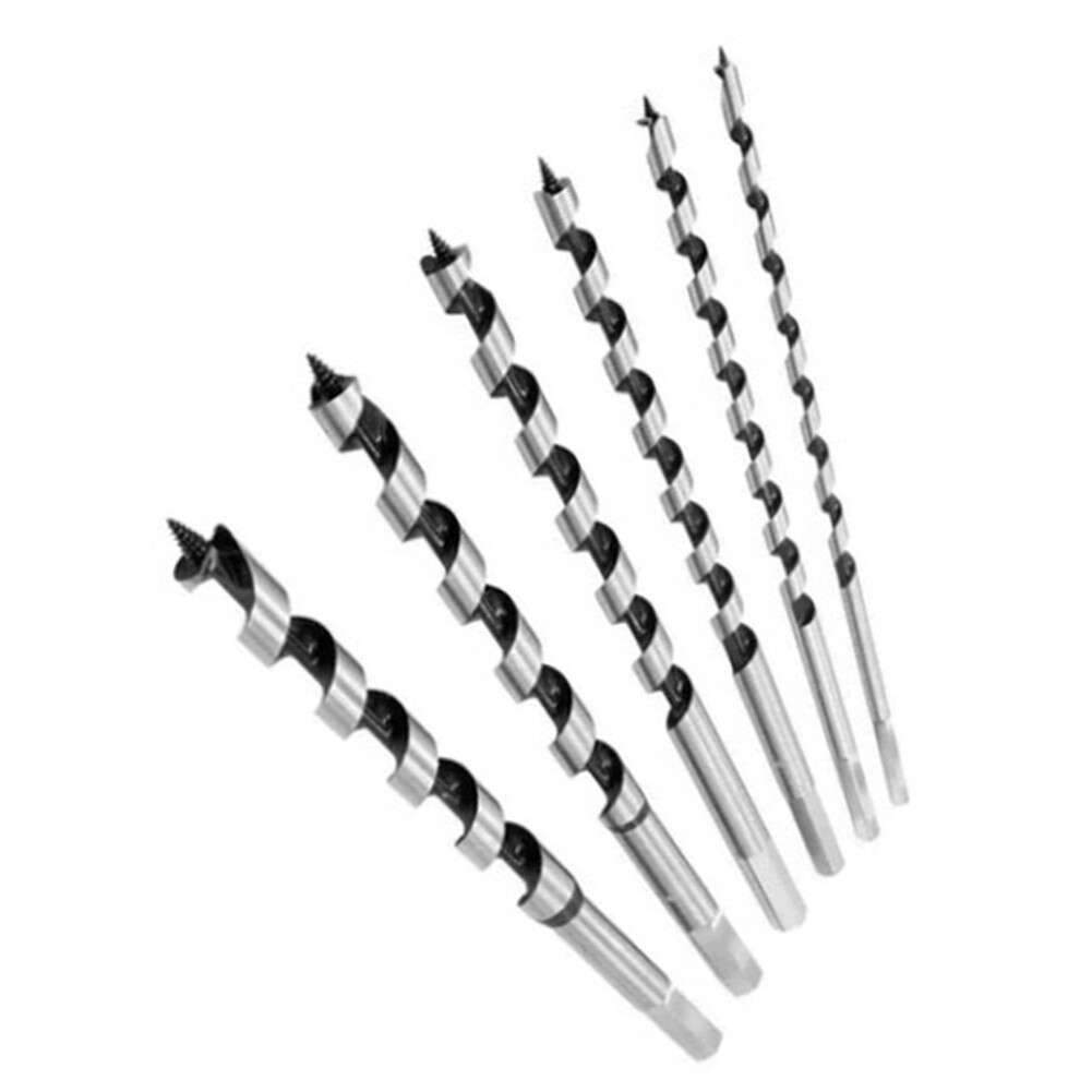 6Pcs Auger Bits Set Wood Drill Hex Shank Twist