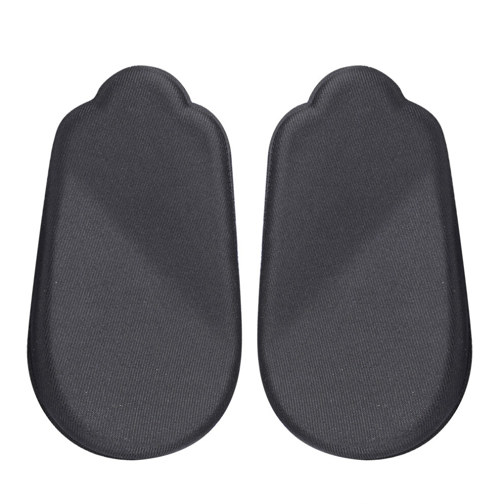 2 Pairs Black PU Heel Cushions Foot Shoe Protectors Shoe Inserts