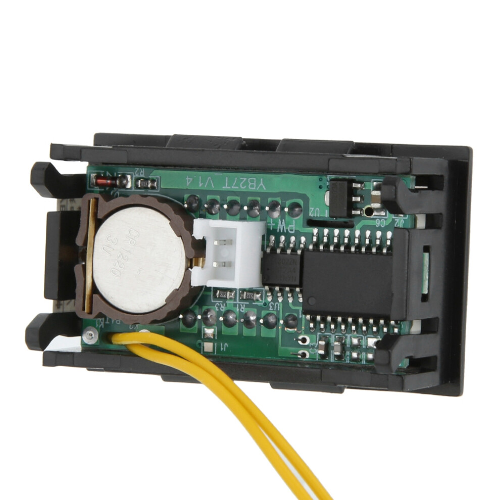 Led Luminous Car Clock: Display Easy Install Universal Fit Blue 5061341327114