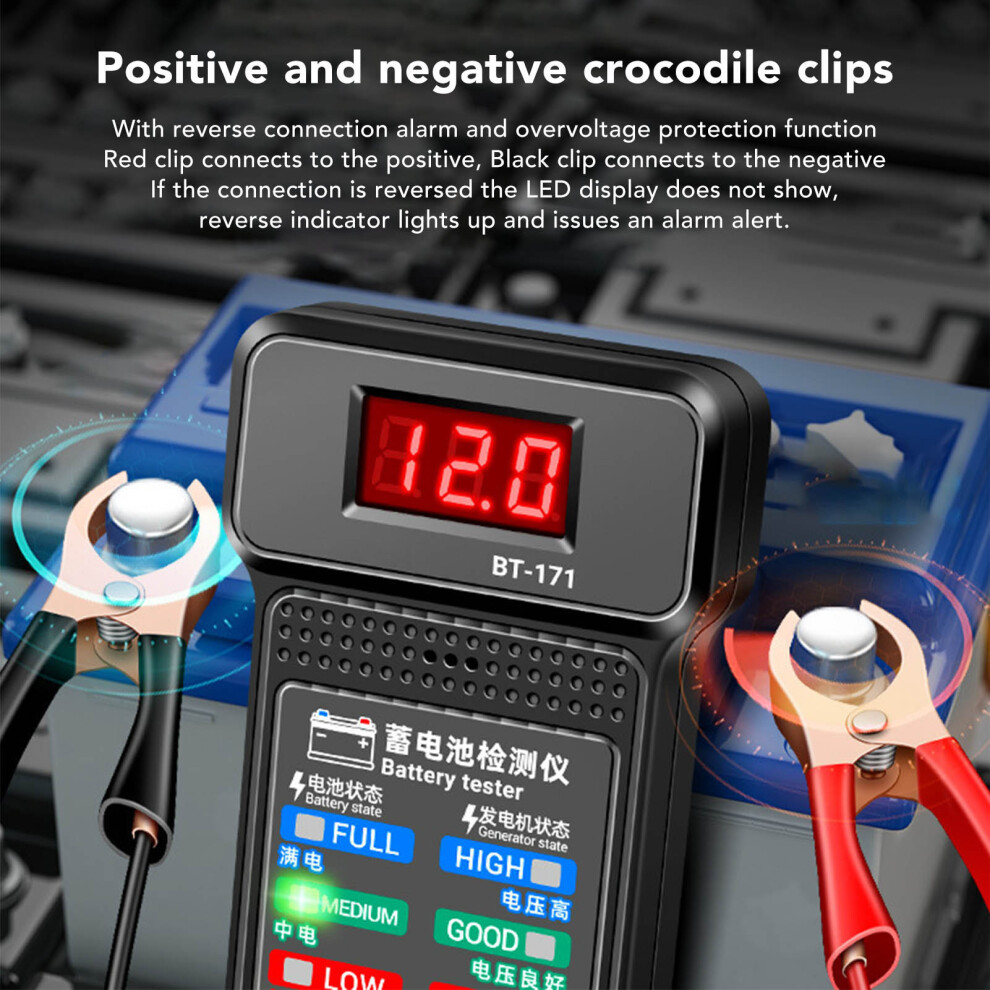 BT 171 Automotive Alternator Tester 12V Digital