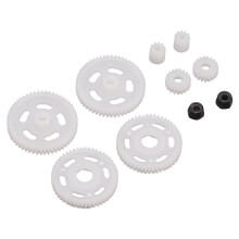Conjunto de piñones blanco ligero para coche RC Axial SCX24 a escala 1/24