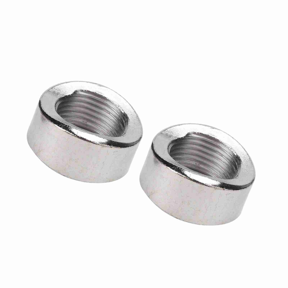 2Pcs Notched Nut Bung For Oxygen Sensors M18 X 1.5 Iron Automotive Replacement 3661341330507