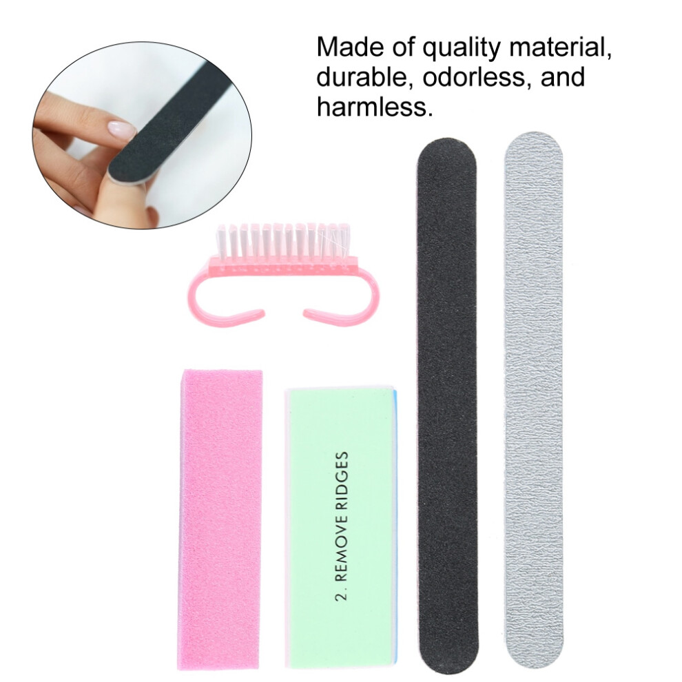5pcs Manicure Nail Files Buffers Pedicure Tools Set for Nail Art and Care