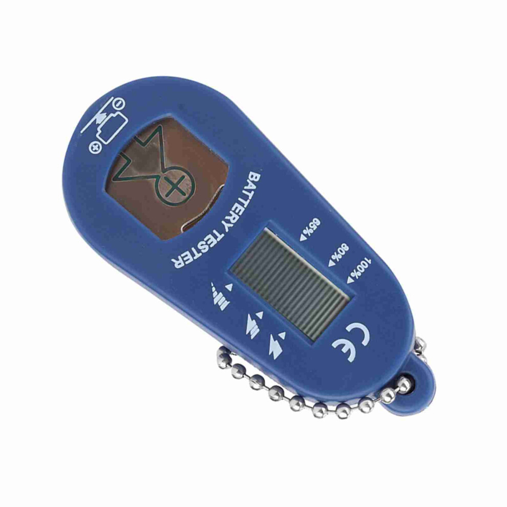 Blue Hearing Aid Battery Tester With Lcd Display, Key-Ring,