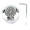 Motorcycle Handlebar Watch 7/8" 1" Black Mount Clock Precise Timing 2