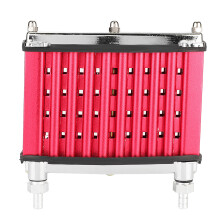 Aluminum Alloy Motorcycle Oil Cooler Kit for 125cc-150cc Red