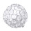 Crystal Silver Tea Light Candle Holder for Weddings, 8cm Diameter 1