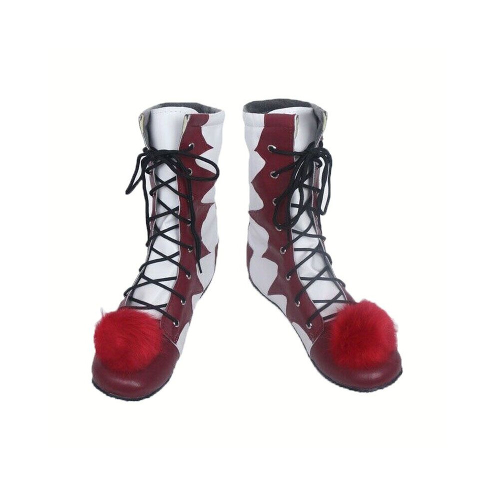 (EU41) Cosplay Pennywise Joker It Horror Clown Killer Carnival Halloween Shoes Costume