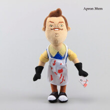 (Apron 30cm) 5 Neighbor Hello Flashlight Butcher Neighbor Plush Figure Toy Stuffed Doll