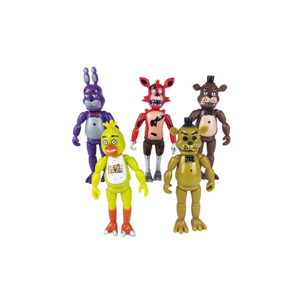 (5pcs ) Set Fnaf Action Figure Security Breach Five Nights At Freddys Toy Figure Action