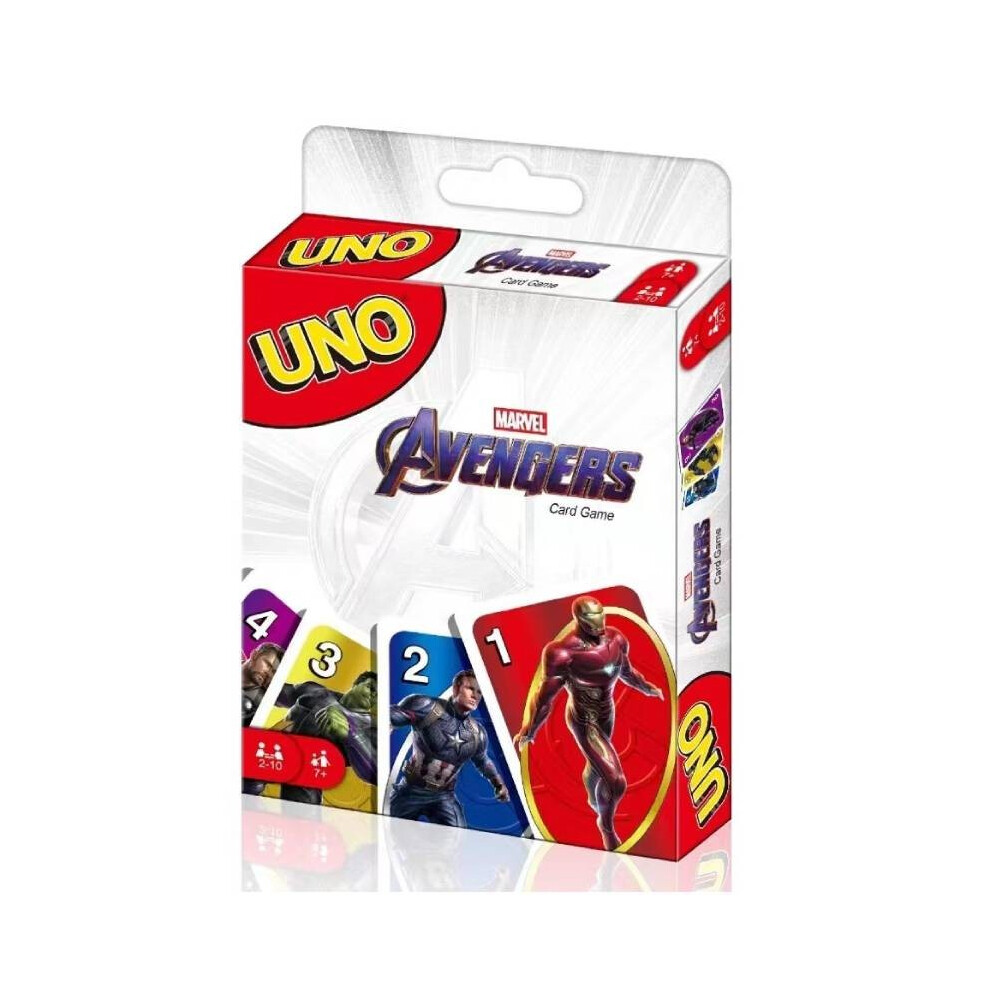 (Avengers) Uno Mario Avengers Cars Pikachu Sanrio Paw Patrol Poker Card Game Board Prop